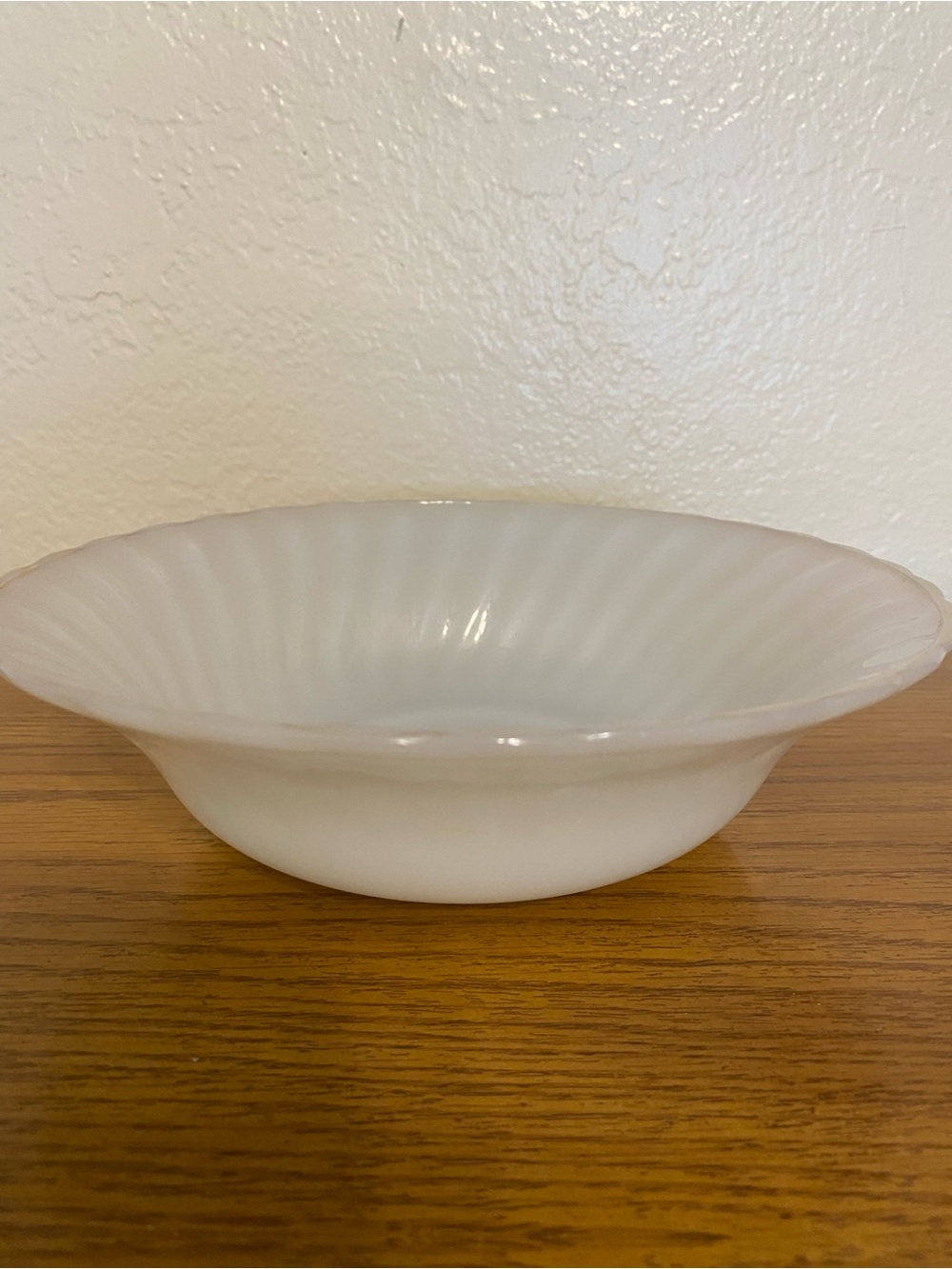 Anchor Hocking White Milk Glass Serving Bowl
